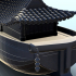Large oriental boat with roof and oars 3 - Asia Terrain Clash of Katanas Tabletop RPG terrain China Korea WW2 image