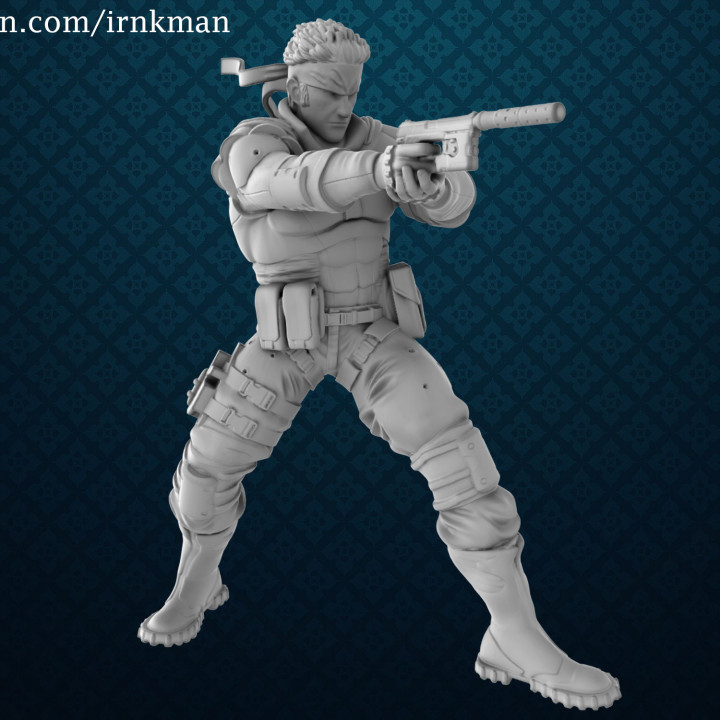 Solid Snake - Metal Gear Solid 3D model 3D printable