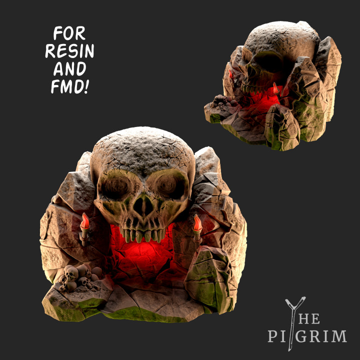 Skull Rock Cave - TABLETOP TERRAIN DND RPG SCATTER's Cover