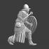 Medieval Infantry Sergeant with mace and shield image