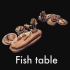 Fish cutting table image