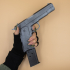Pistol Colt M1911 Prop removable magazine practice fake training gun image