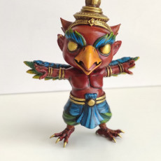 Picture of print of Khruth Noi the Little Garuda pre-supported
