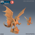 Ancient Copper Dragon / Legendary Bronze Drake / Winged Mountain Encounter / Magical Beast image