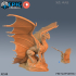 Copper Dragon Set / Legendary Bronze Drake / Winged Mountain Encounter / Ancient Magical Beast image