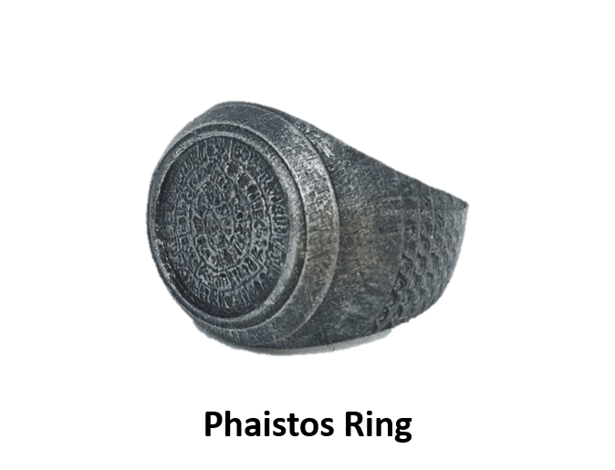 3D printable Phaistos ring 